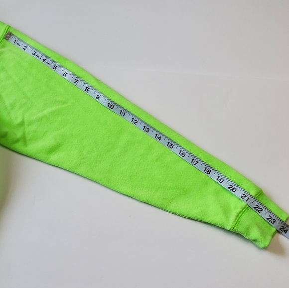 Pink Victoria's Secret Green Pull Over Quarter Zip Oversized Sweatshirt XS - Picture 8 of 12